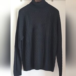 Nike Black Knit Turtleneck Sweater
